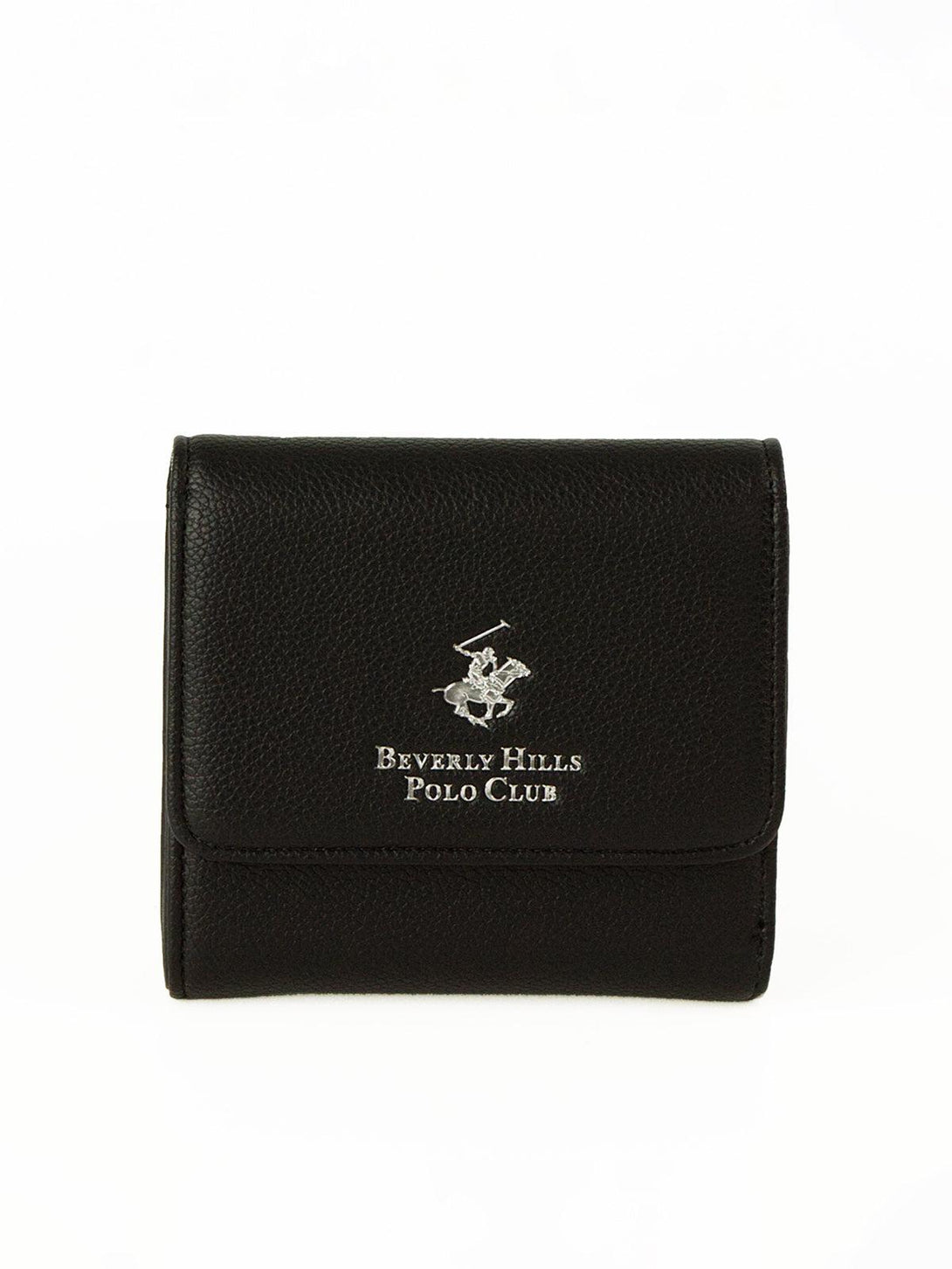 Beverly Hills Polo Club UK-CHECK CONTRAST WALLET BLACK