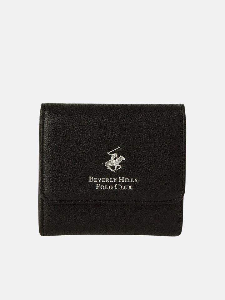 Beverly Hills Polo Club UK-CHECK CONTRAST WALLET BLACK