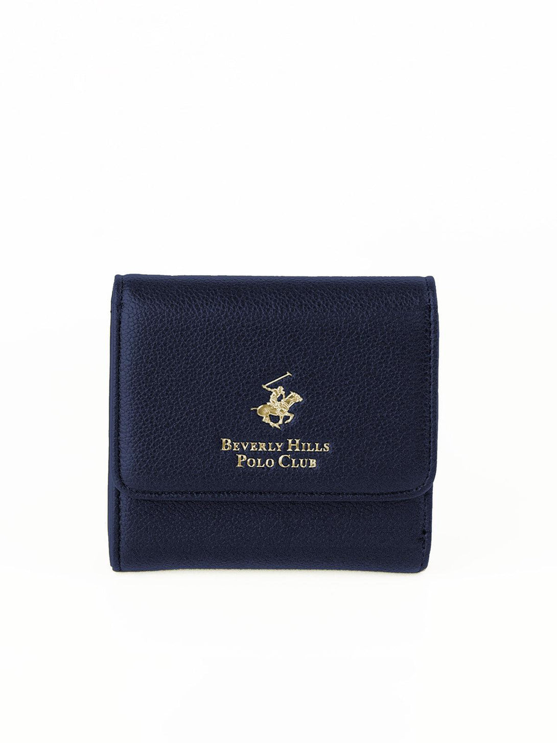 Beverly Hills Polo Club UK-CHECK CONTRAST WALLET BLUE