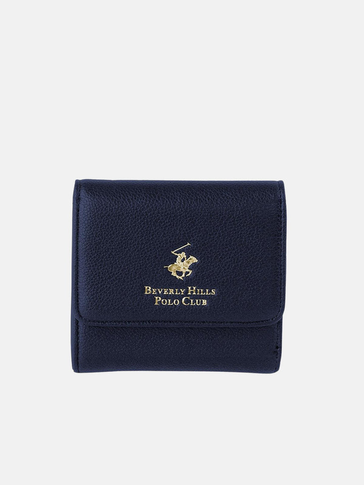 Beverly Hills Polo Club UK-CHECK CONTRAST WALLET BLUE