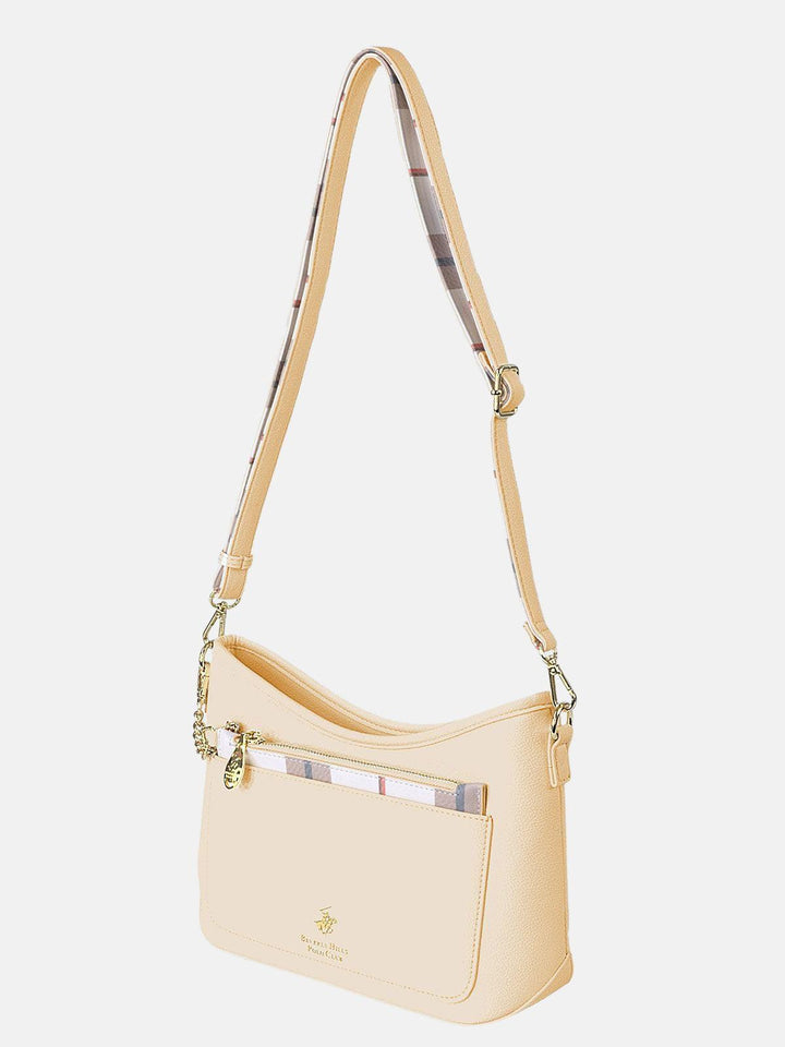 Beverly Hills Polo Club UK-CHECK PURSE MINI BAG YELLOW