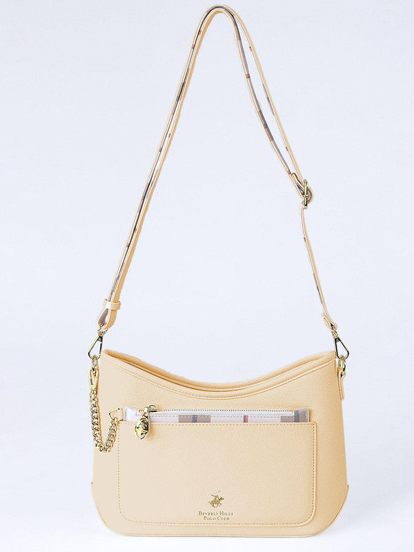 Beverly Hills Polo Club UK-CHECK PURSE MINI BAG YELLOW