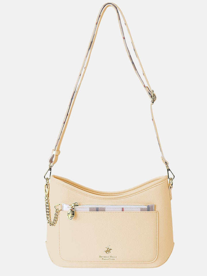 Beverly Hills Polo Club UK-CHECK PURSE MINI BAG YELLOW