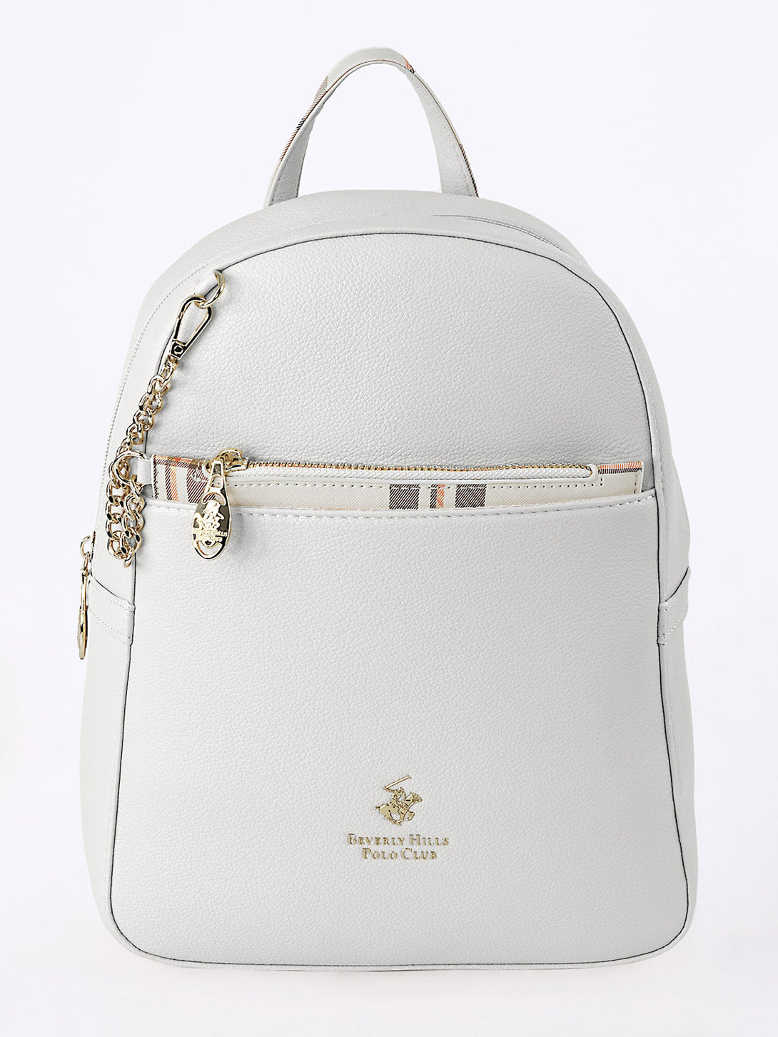 Beverly Hills Polo Club UK-CHECK PURSE PACK WHITE