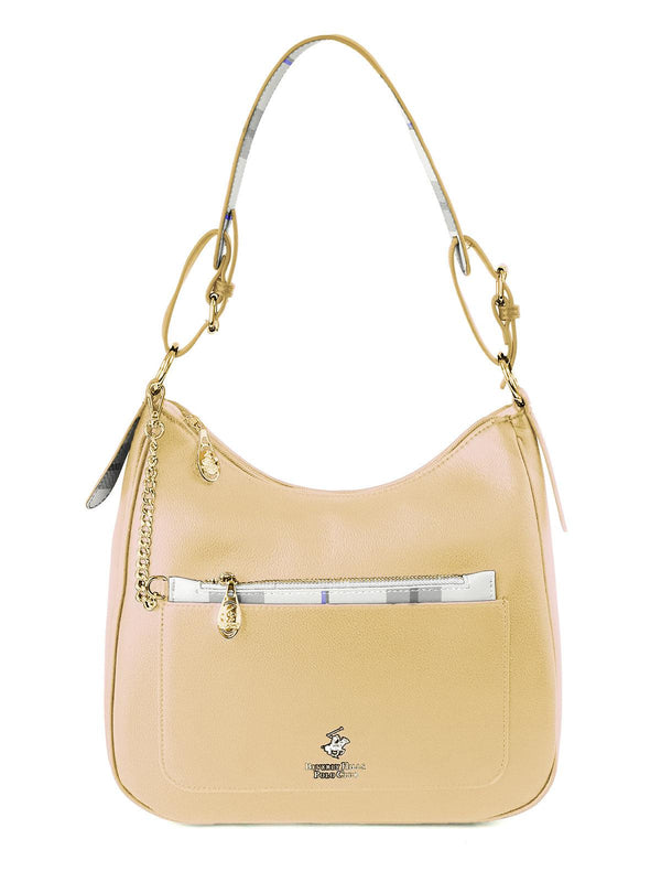 Beverly Hills Polo Club UK-CHECK PURSE SHOULDER BAG YELLOW