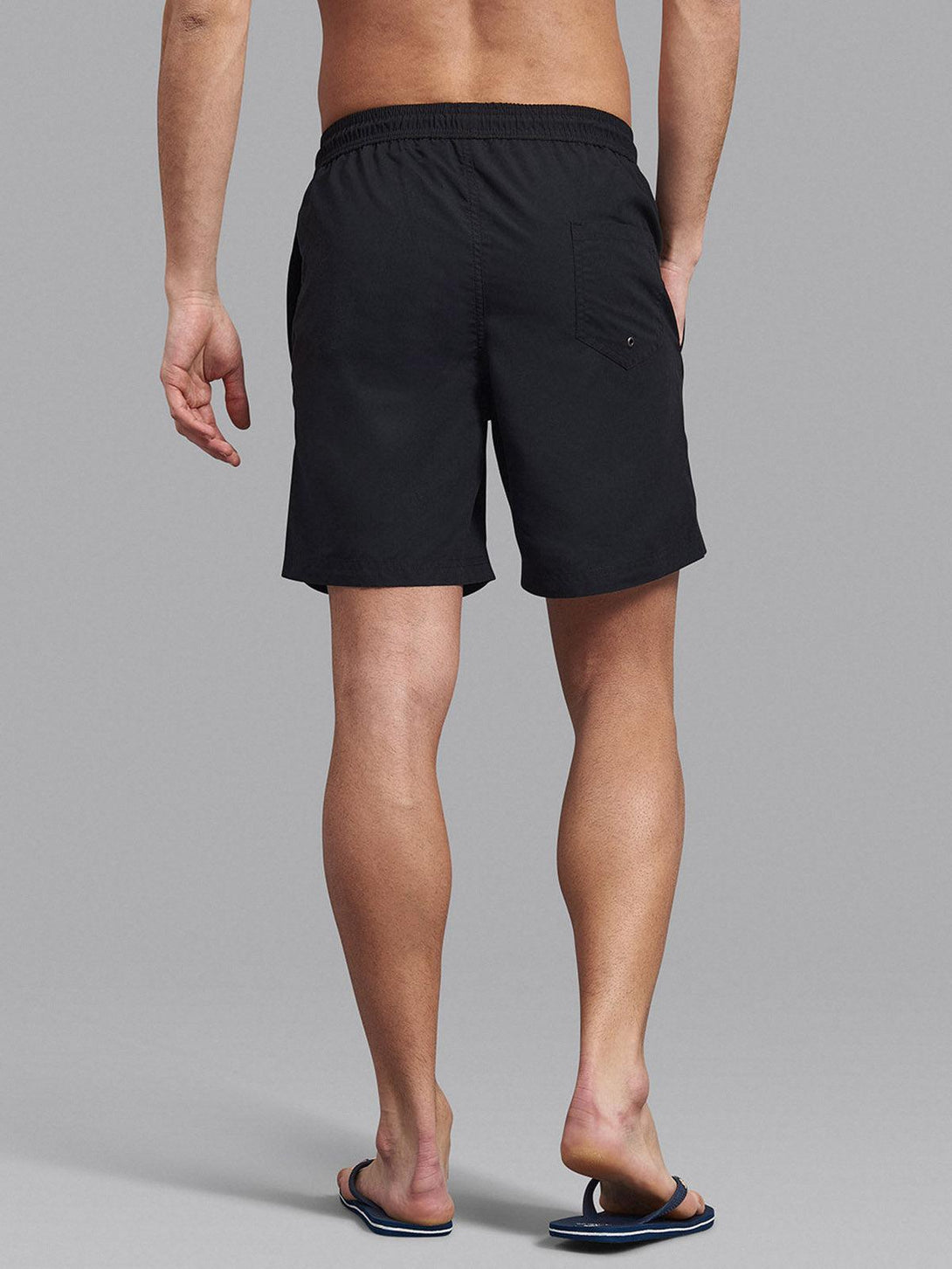 Beverly Hills Polo Club UK-CLASSIC FIT ICON BADGE SWIM SHORTS BLACK