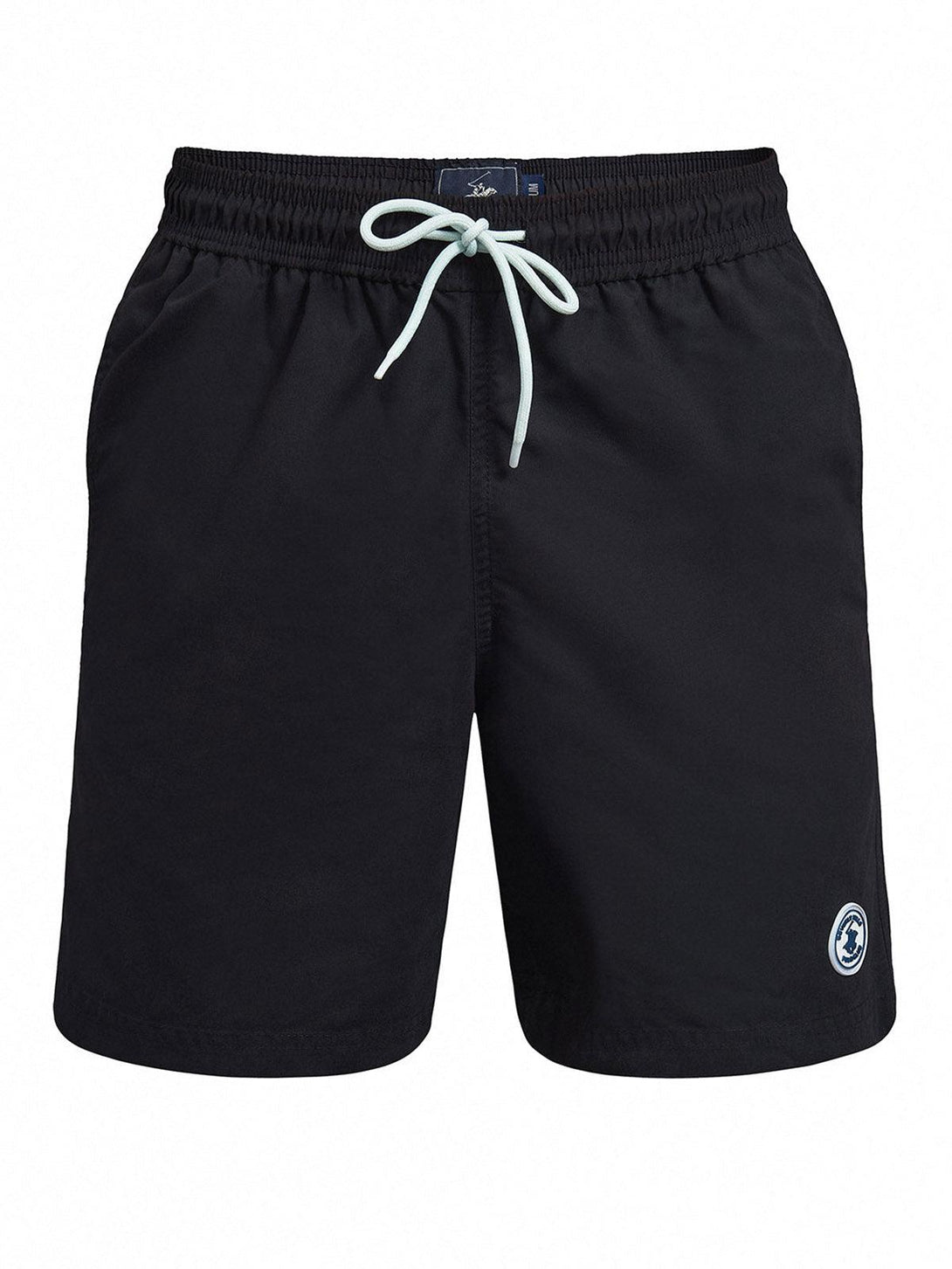 Beverly Hills Polo Club UK-CLASSIC FIT ICON BADGE SWIM SHORTS BLACK