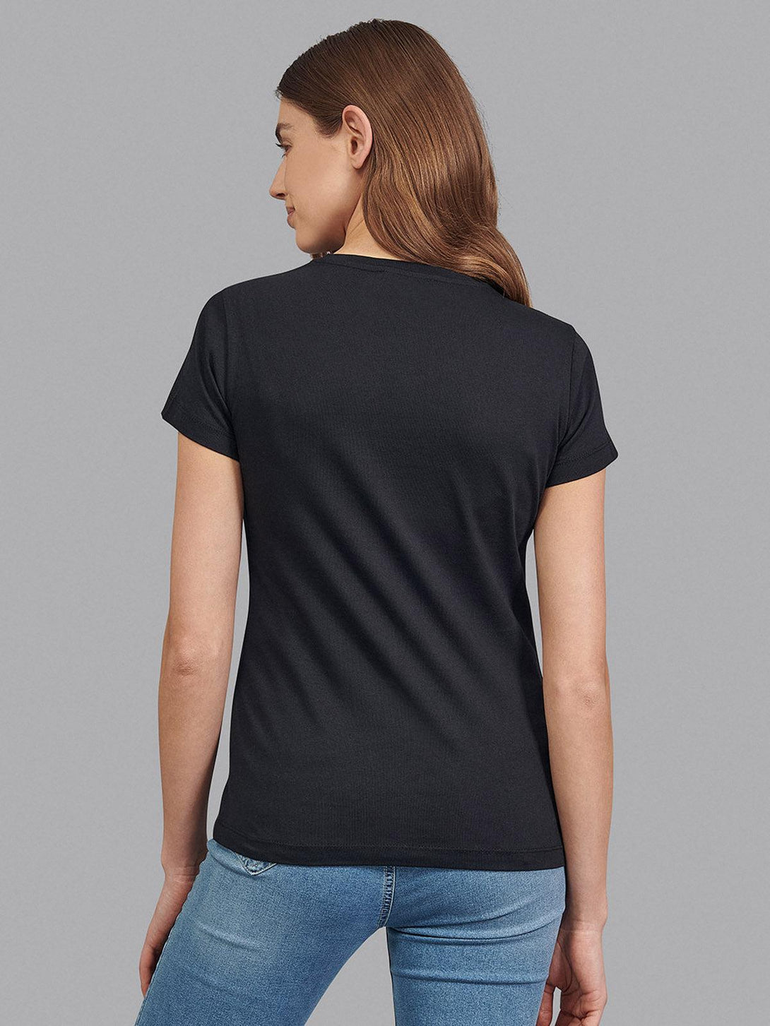 Beverly Hills Polo Club UK-CLASSIC LARGE PONY V-NECK T-SHIRT BLACK