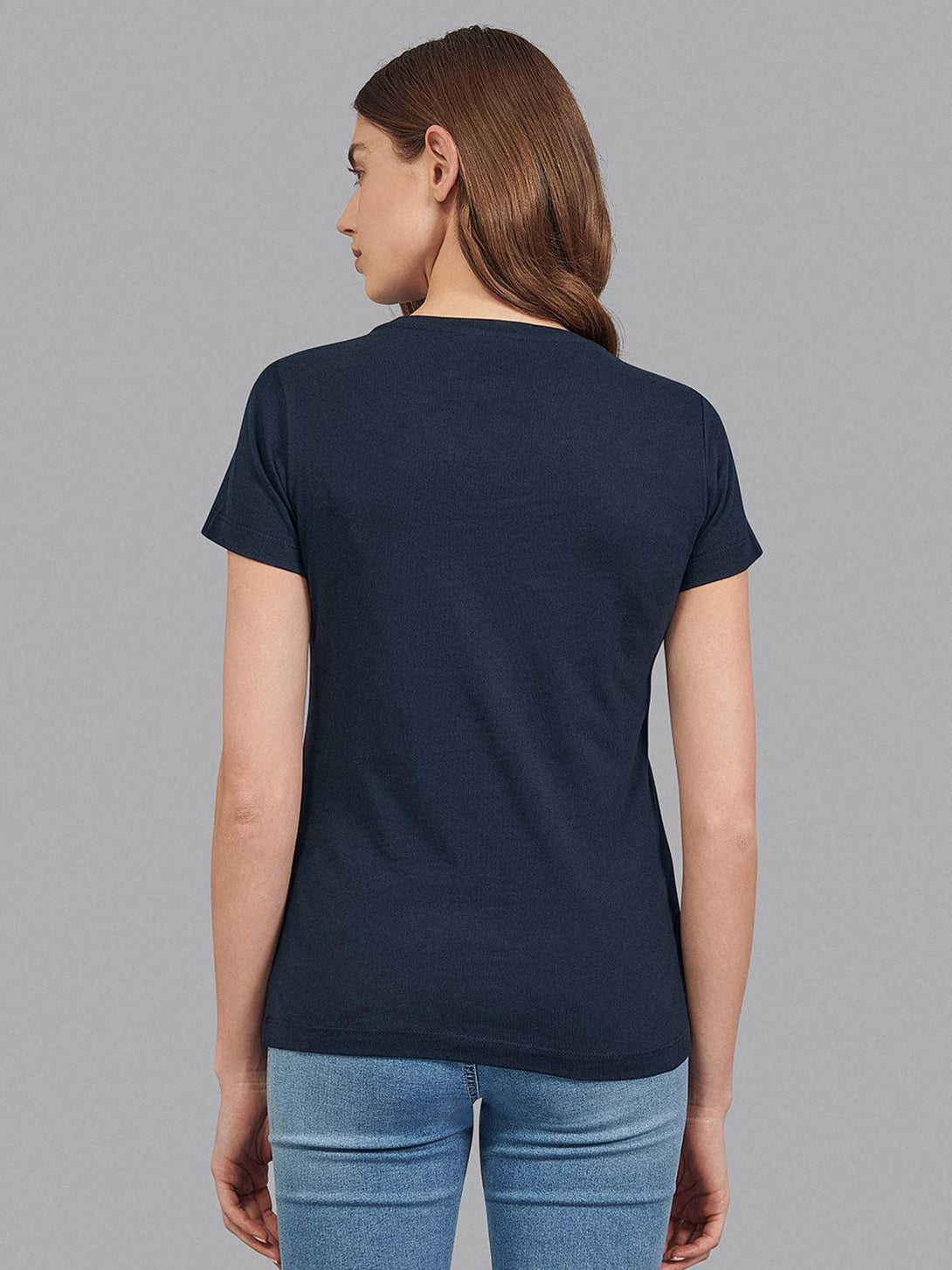 Beverly Hills Polo Club UK-CLASSIC LARGE PONY V-NECK T-SHIRT NAVY