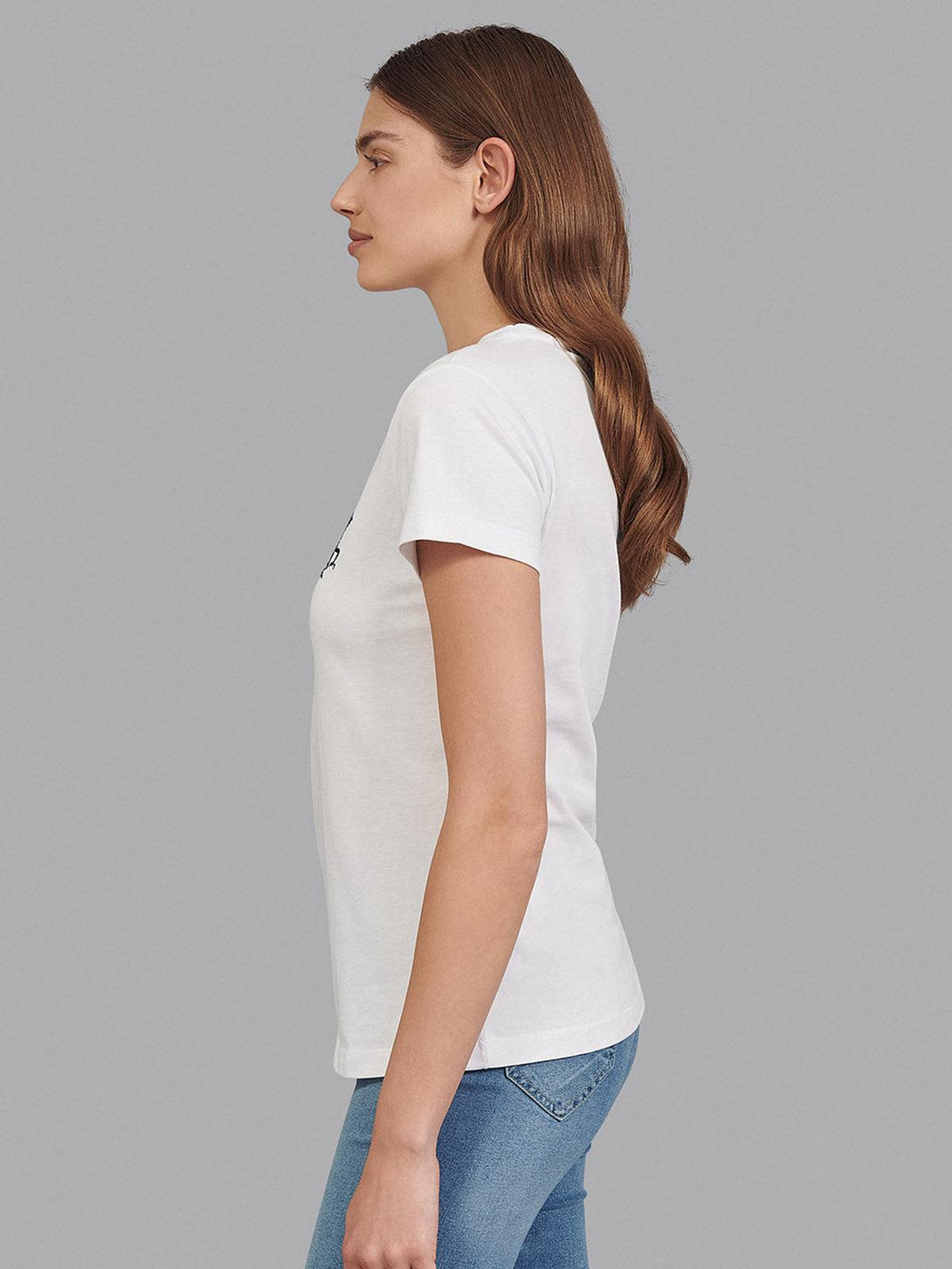 Beverly Hills Polo Club UK-CLASSIC LARGE PONY V-NECK T-SHIRT WHITE