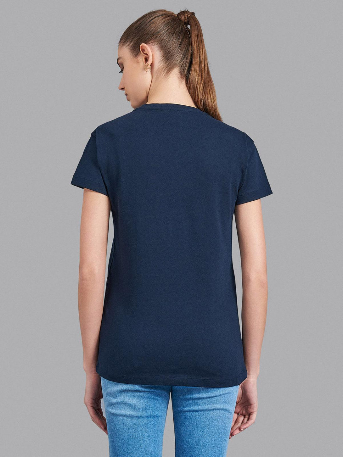 Beverly Hills Polo Club UK-CLASSIC SIGNATURE GRAPHIC T-SHIRT TRUE NAVY