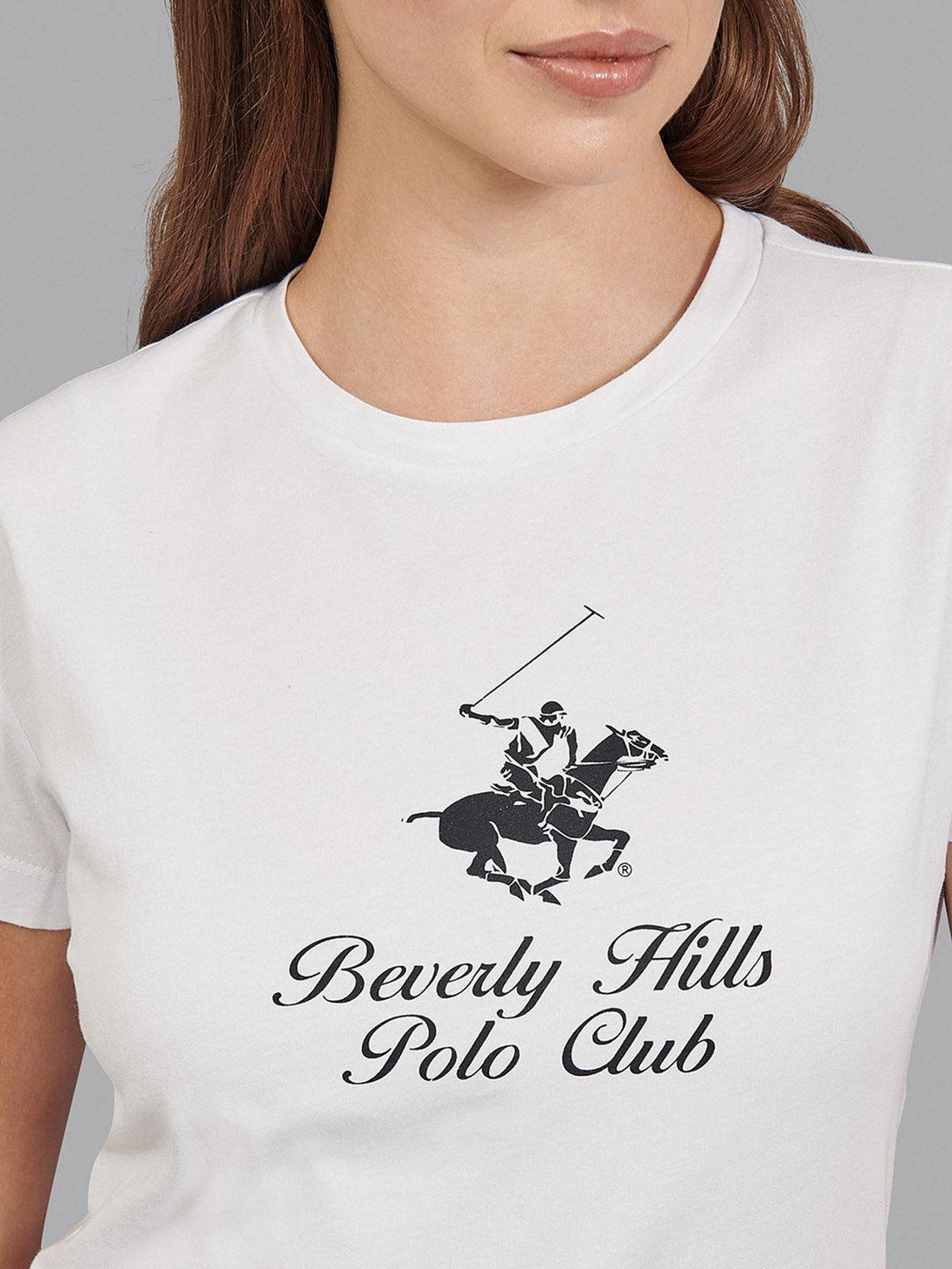 Beverly Hills Polo Club UK-CLASSIC SIGNATURE GRAPHIC T-SHIRT WHITE