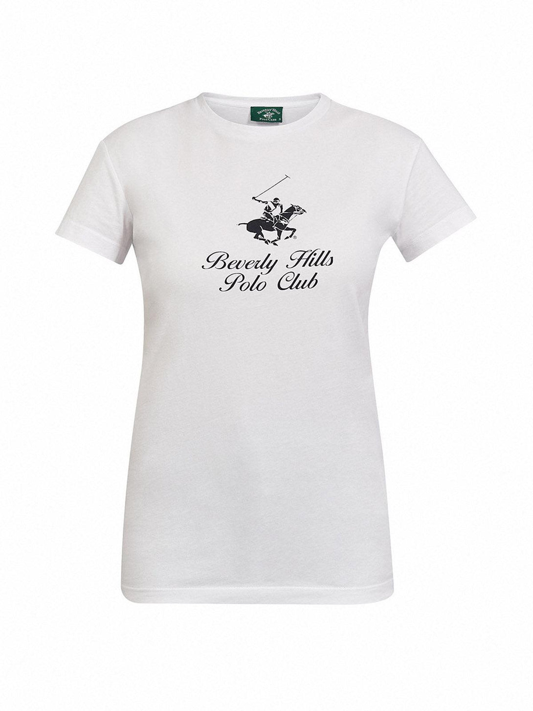 Beverly Hills Polo Club UK-CLASSIC SIGNATURE GRAPHIC T-SHIRT WHITE