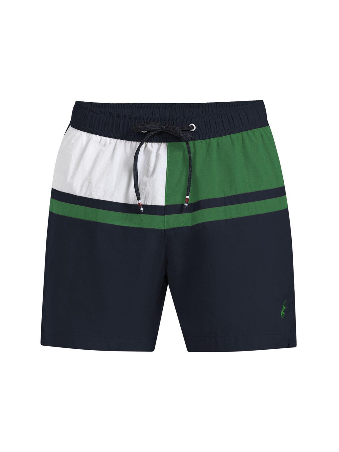 Beverly Hills Polo Club UK-CONTRAST PANEL SWIM SHORTS NAVY