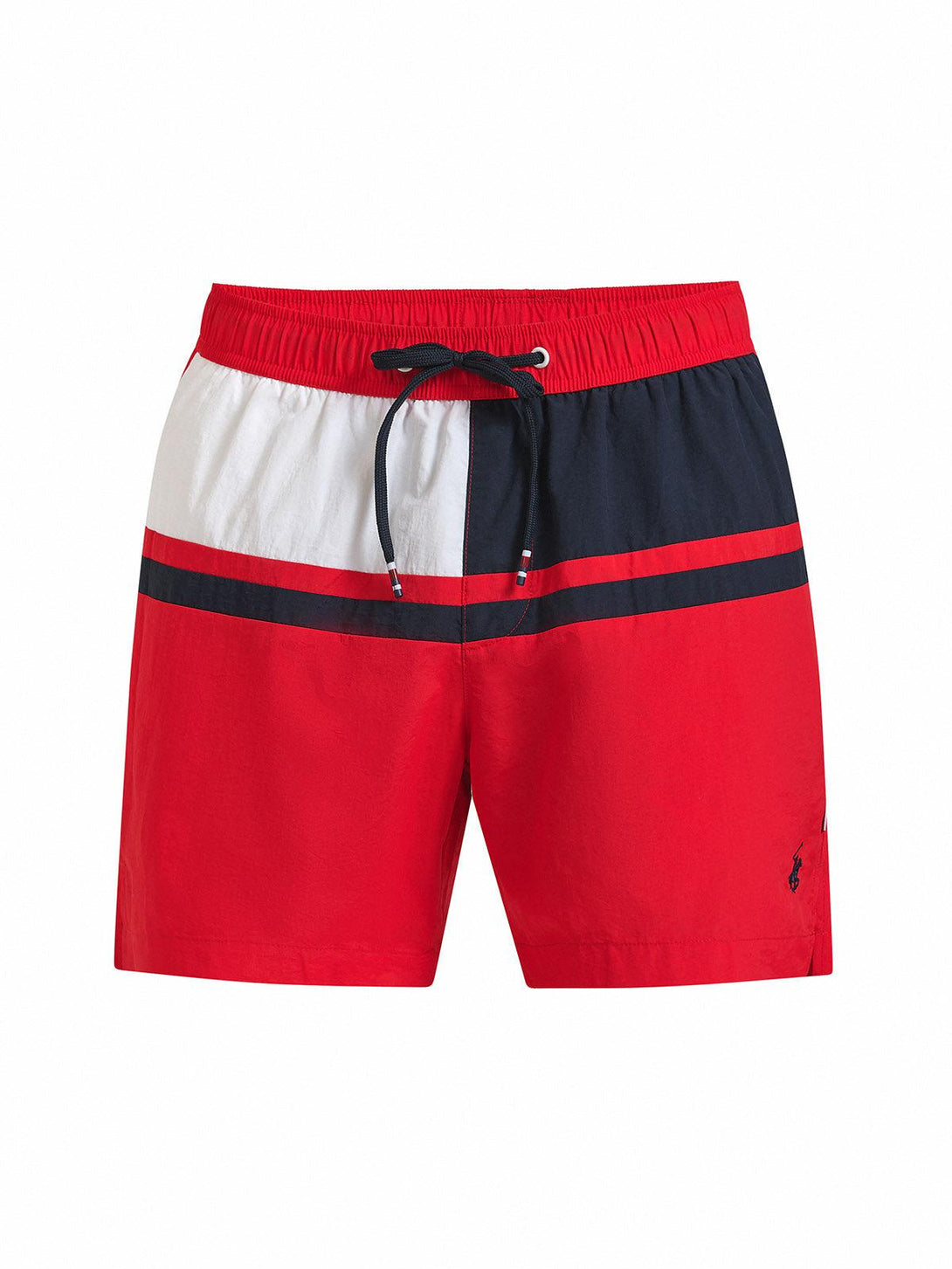 Beverly Hills Polo Club UK-CONTRAST PANEL SWIM SHORTS RED