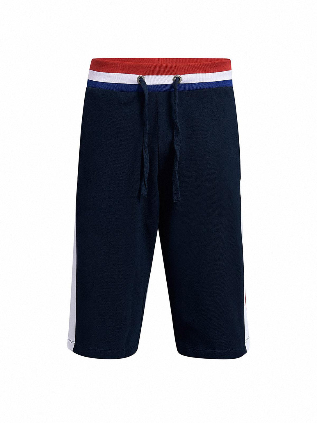 Beverly Hills Polo Club UK-CONTRAST STRIPE FLEECE SHORTS TRUE NAVY