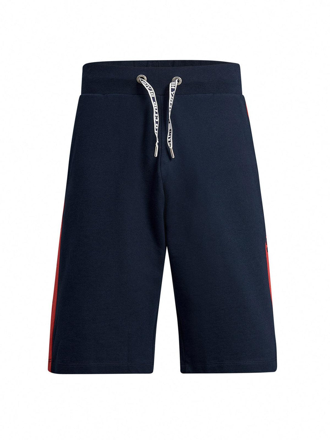 Beverly Hills Polo Club UK-CONTRAST STRIPE LOGO FLEECE SHORTS NAVY