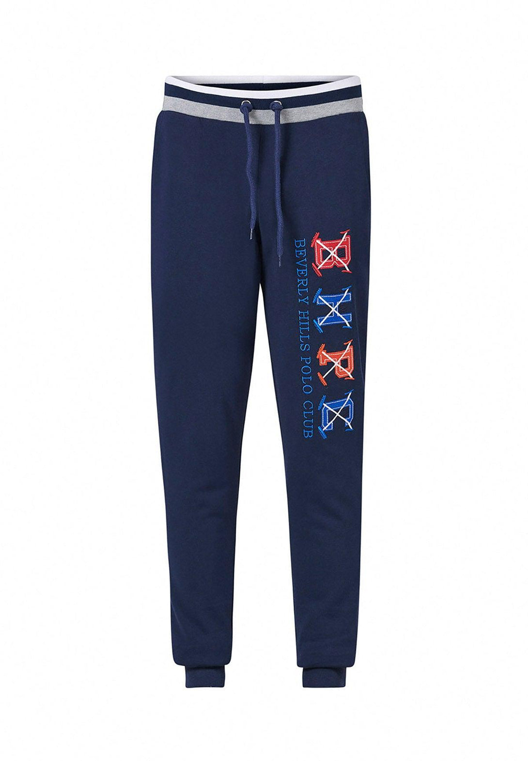 Beverly Hills Polo Club UK-CONTRAST STRIPE WAIST JOGGERS NAVY