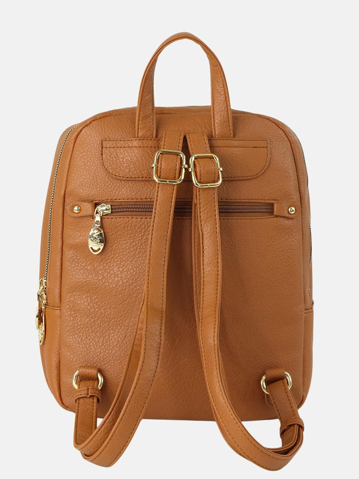 Beverly Hills Polo Club UK-EMBOSSED BHPC MINI PACK BROWN