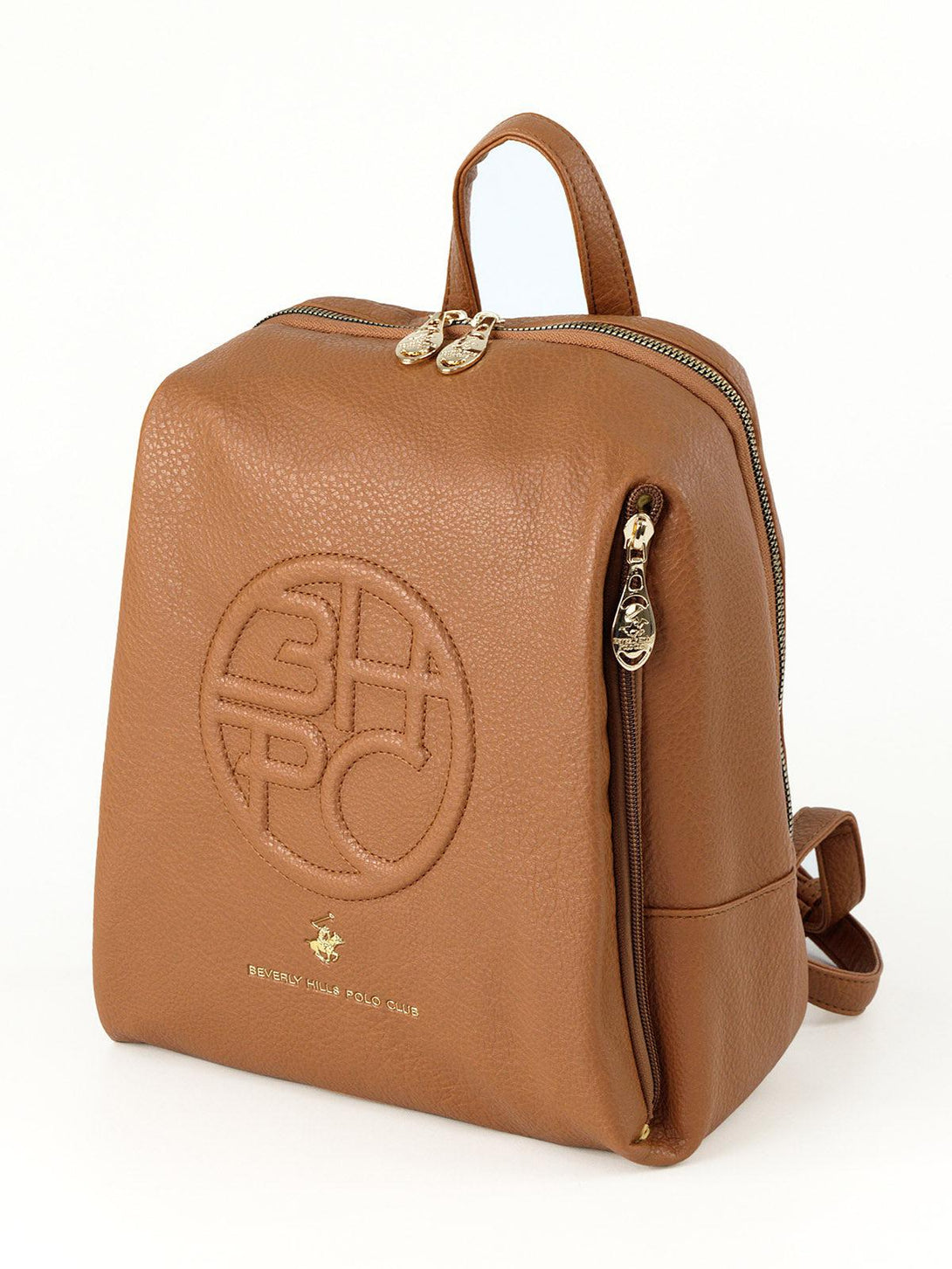 Beverly Hills Polo Club UK-EMBOSSED BHPC MINI PACK BROWN