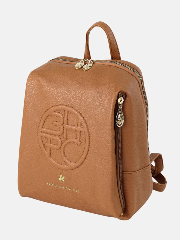 Beverly Hills Polo Club UK-EMBOSSED BHPC MINI PACK BROWN