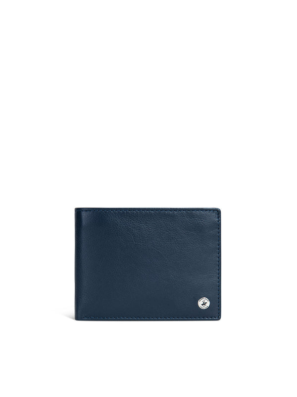 Beverly Hills Polo Club UK-EMBOSSED BHPC WALLET NAVY