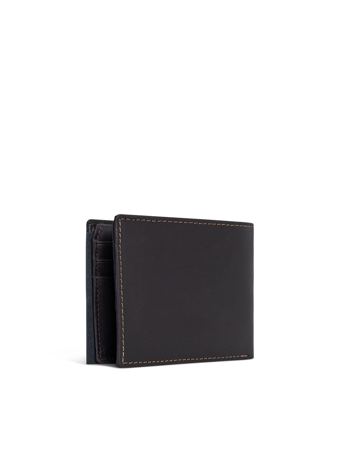 Beverly Hills Polo Club UK-EMBOSSED COIN POCKET BIFOLD WALLET DARK BROWN