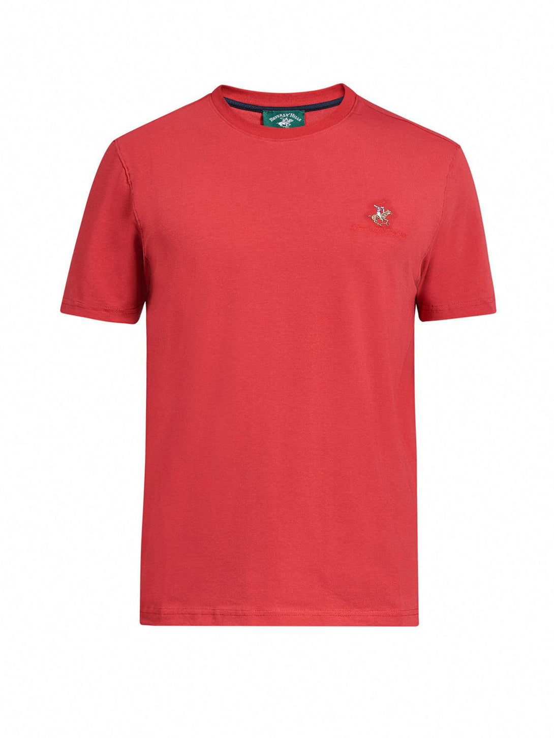 Beverly Hills Polo Club UK-ESSENTIAL FULL COLOUR SIGNATURE T-SHIRT AA RED