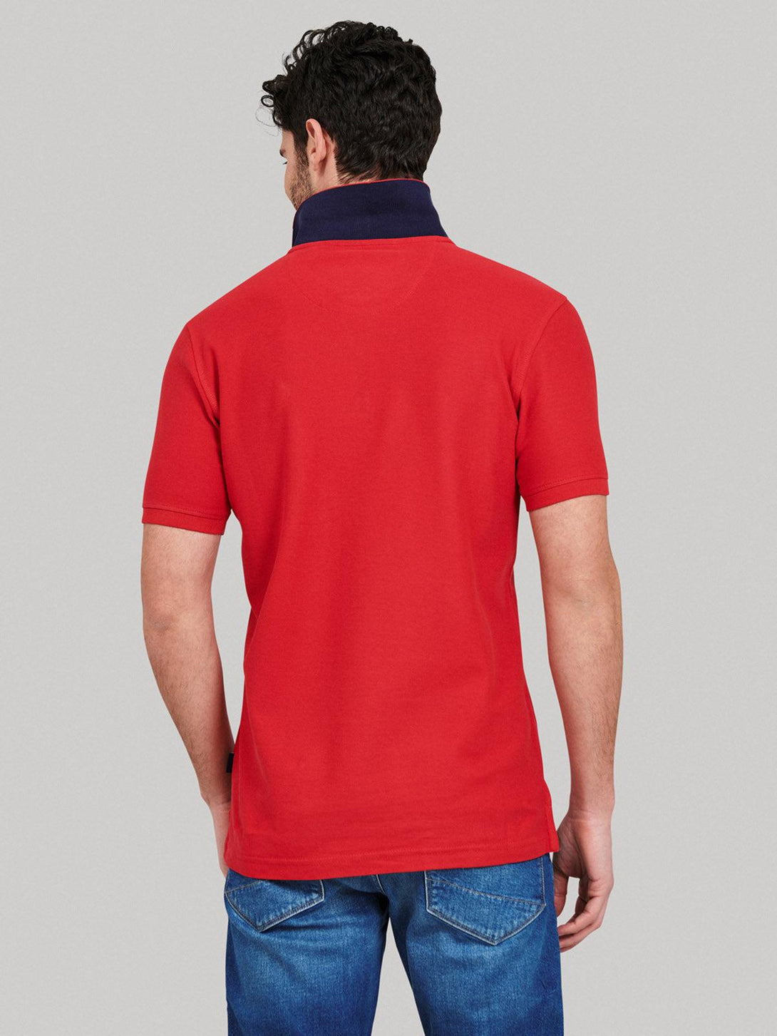 Beverly Hills Polo Club UK-ESSENTIAL LARGE PONY POLO SHIRT AA RED