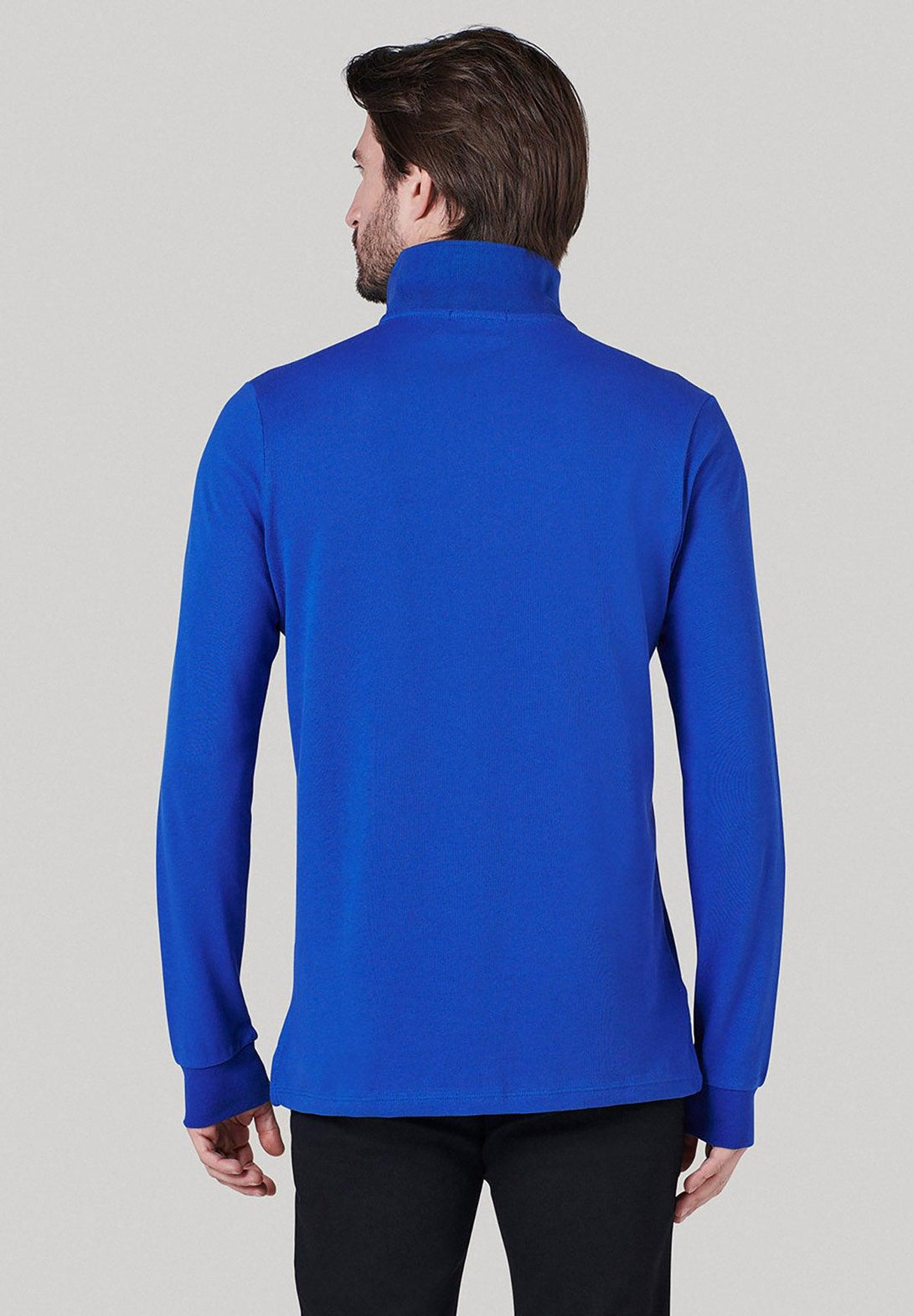 Beverly Hills Polo Club UK-ESSENTIAL POLO PONY LS POLO SHIRT ROYAL BLUE