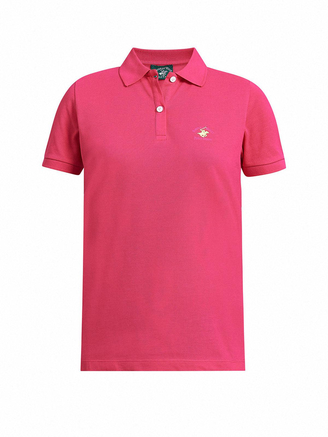 Beverly Hills Polo Club UK-ESSENTIAL POLO PONY POLO SHIRT FUCHSIA