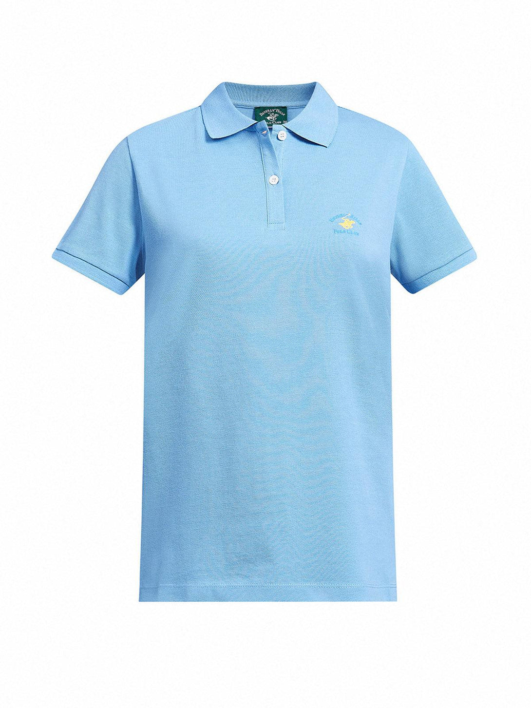 Beverly Hills Polo Club UK-ESSENTIAL POLO PONY POLO SHIRT LIGHT BLUE