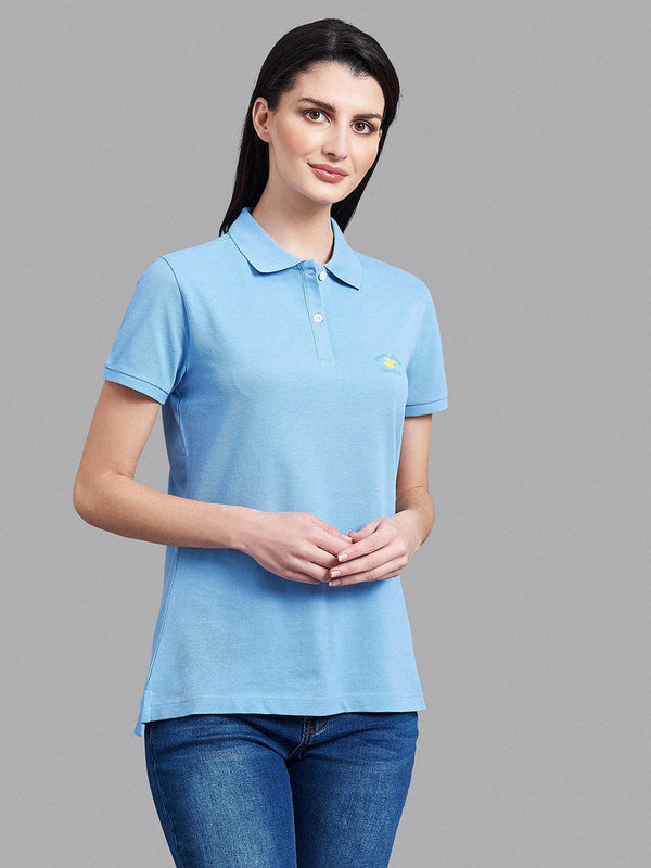 Beverly Hills Polo Club UK-ESSENTIAL POLO PONY POLO SHIRT LIGHT BLUE