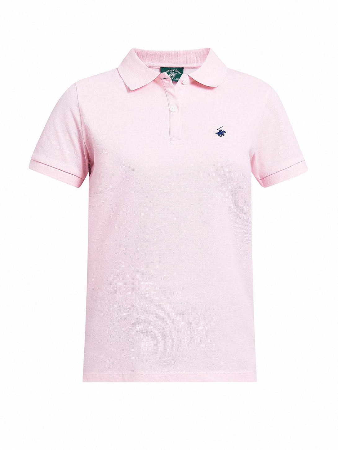 Beverly Hills Polo Club UK-ESSENTIAL POLO PONY POLO SHIRT PINK