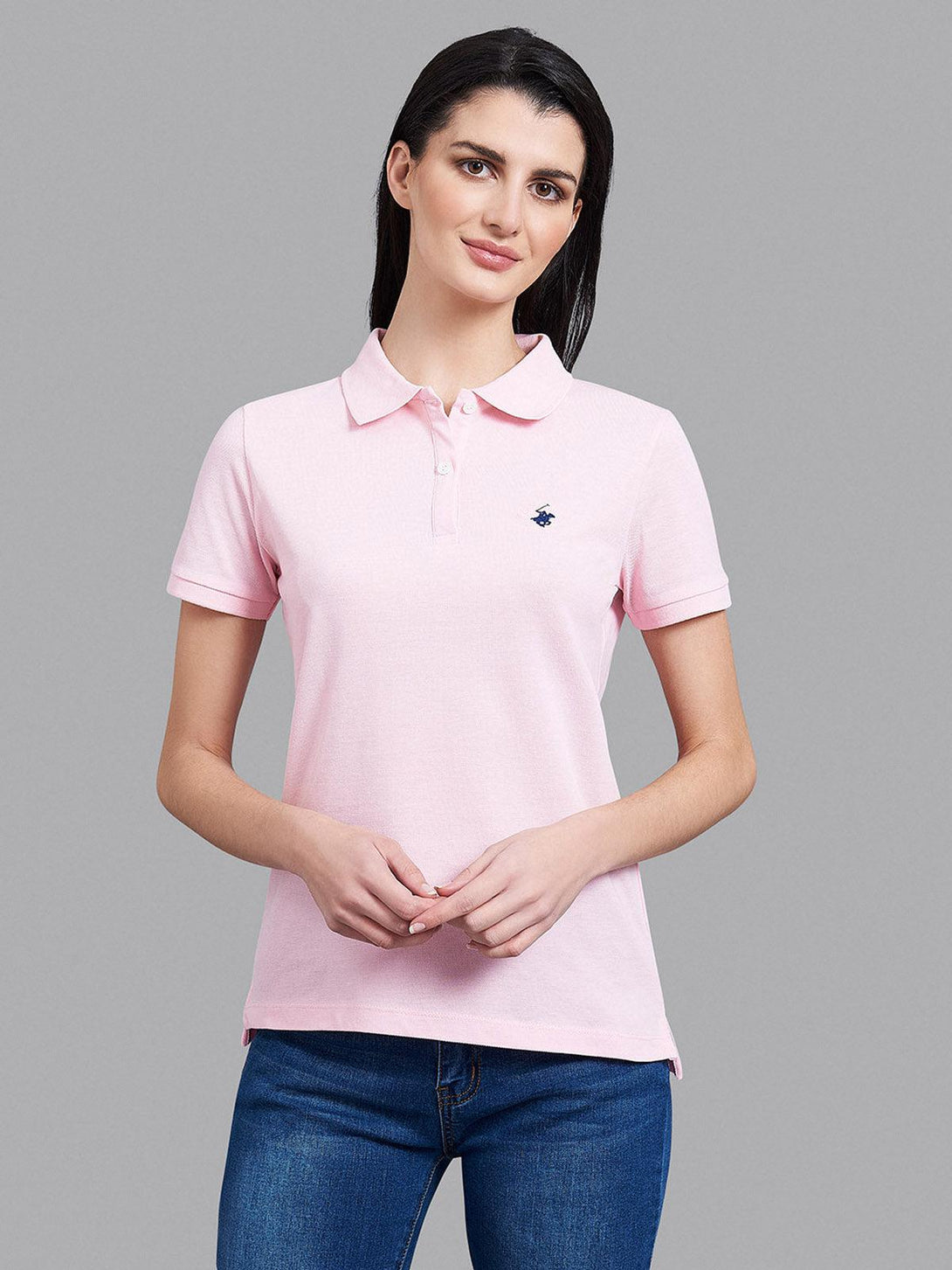 Beverly Hills Polo Club UK-ESSENTIAL POLO PONY POLO SHIRT PINK