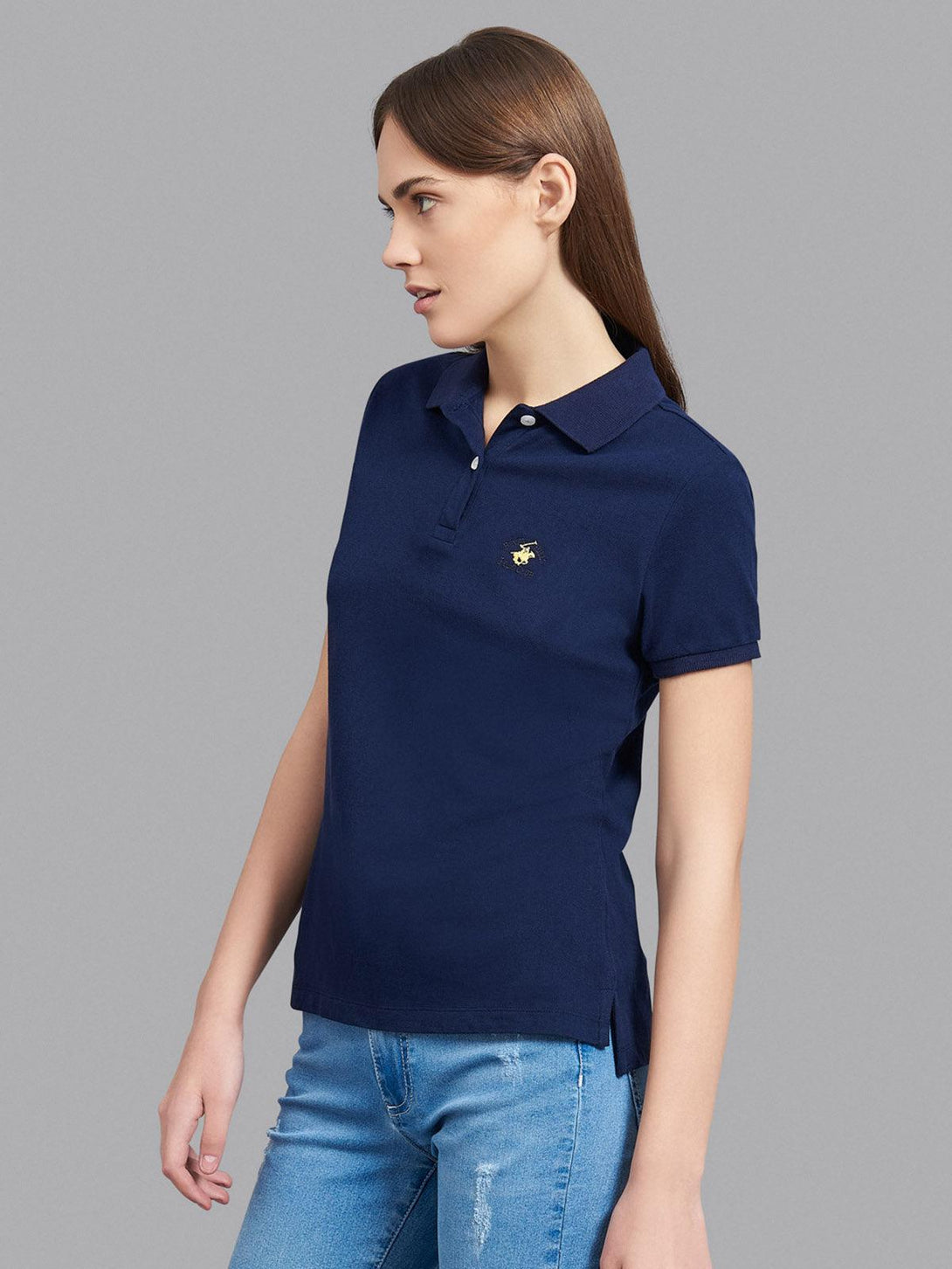 Beverly Hills Polo Club UK-ESSENTIAL POLO PONY POLO SHIRT TRUE NAVY