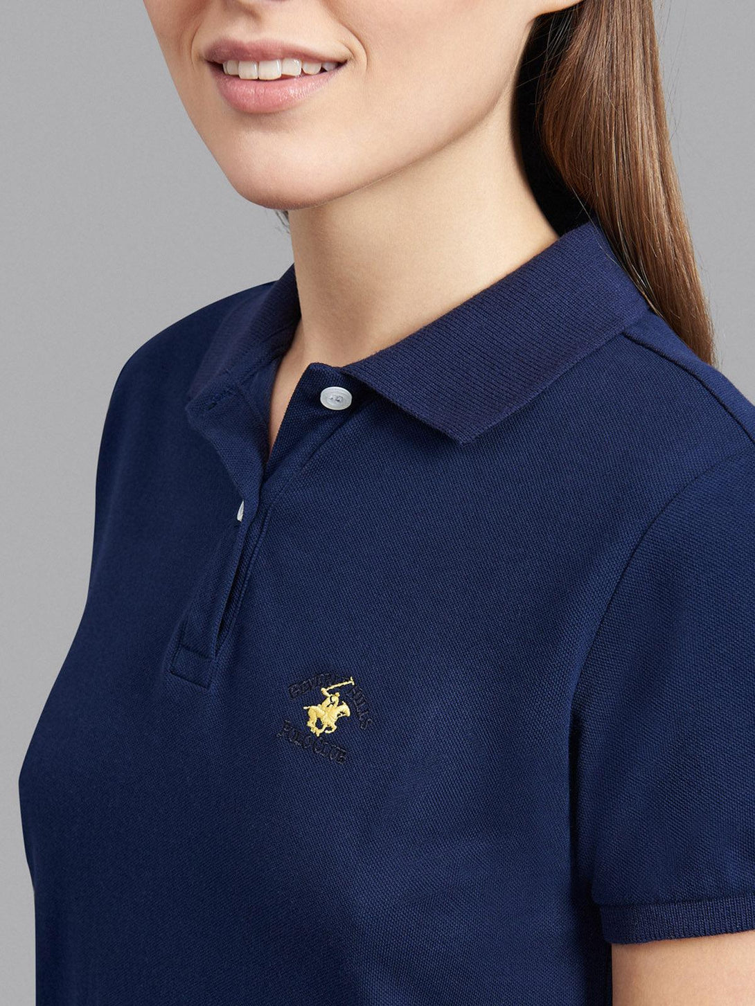 Beverly Hills Polo Club UK-ESSENTIAL POLO PONY POLO SHIRT TRUE NAVY