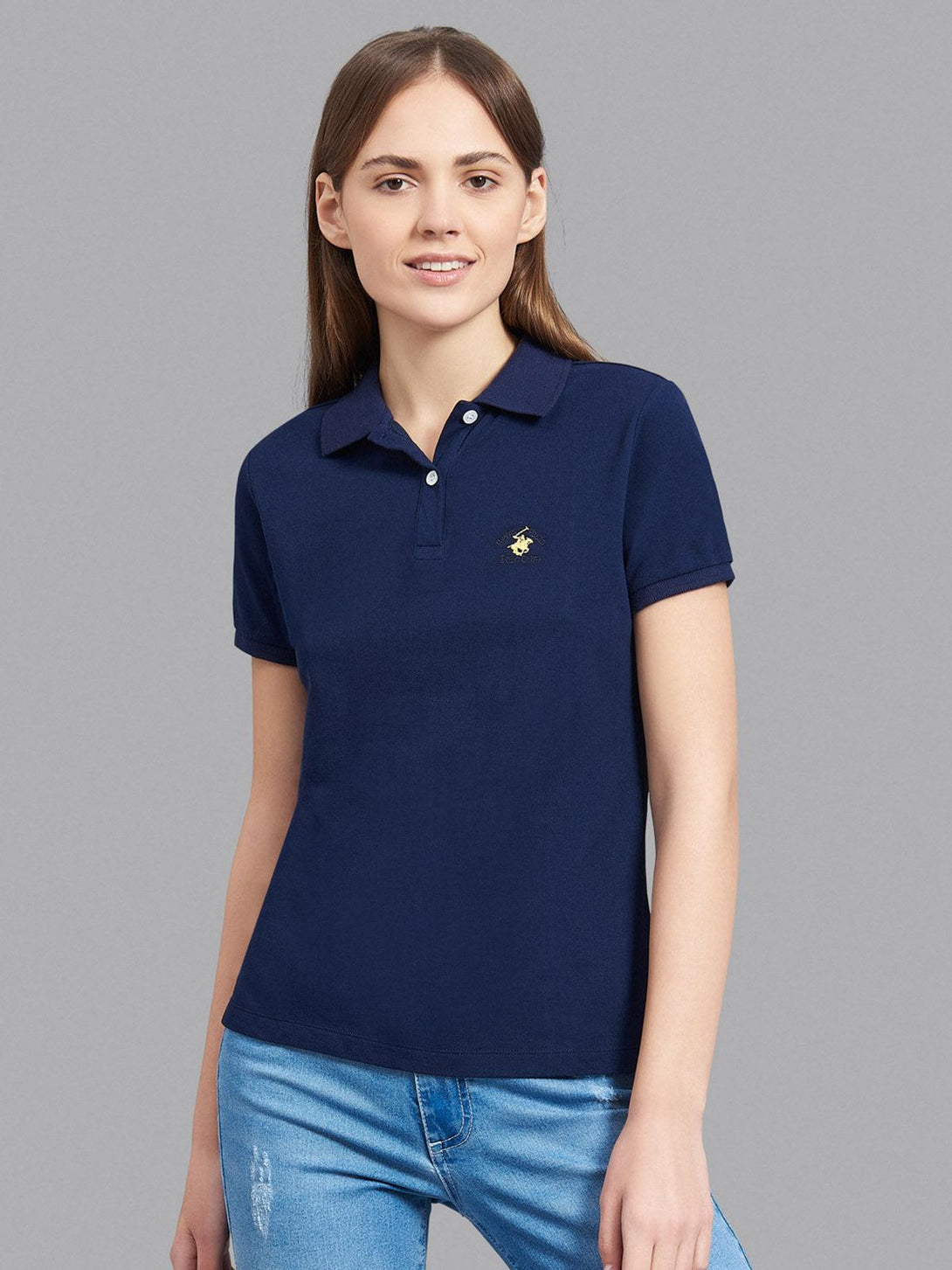 Beverly Hills Polo Club UK-ESSENTIAL POLO PONY POLO SHIRT TRUE NAVY