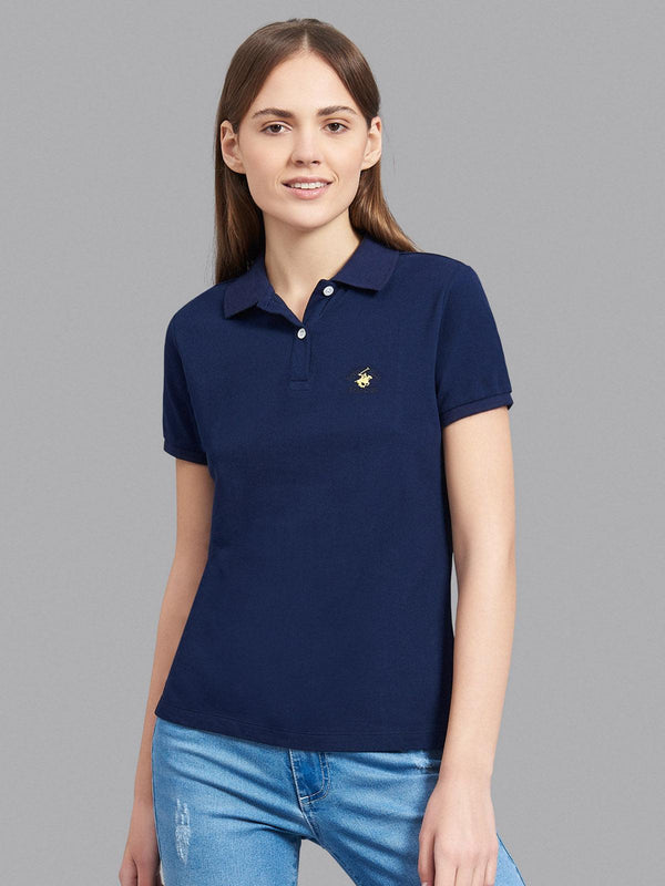 Beverly Hills Polo Club UK-ESSENTIAL POLO PONY POLO SHIRT TRUE NAVY