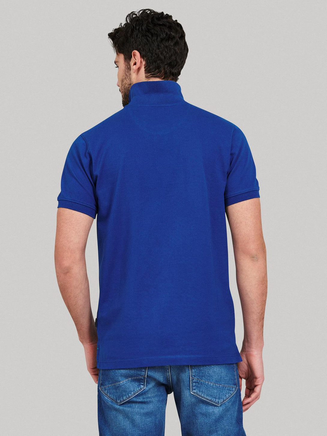 Beverly Hills Polo Club UK-ESSENTIAL SIGNATURE POLO SHIRT BALTIC BLUE