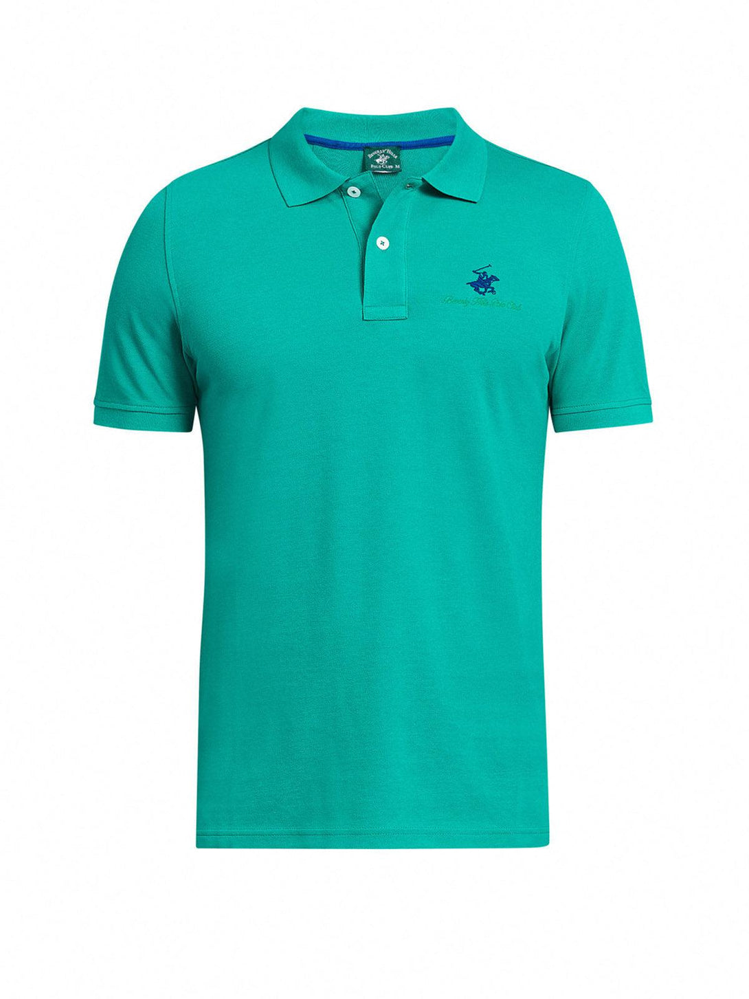 Beverly Hills Polo Club UK-ESSENTIAL SIGNATURE POLO SHIRT EMERALD