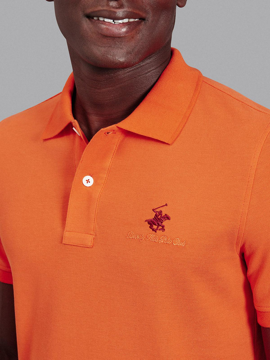 Beverly Hills Polo Club UK-ESSENTIAL SIGNATURE POLO SHIRT ORANGE