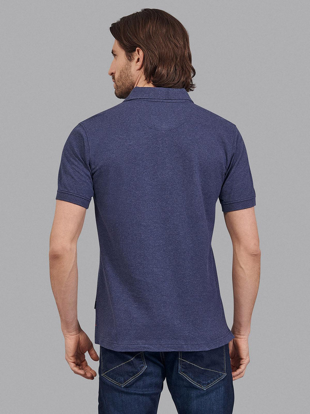 Beverly Hills Polo Club UK-ESSENTIAL SIGNATURE POLO SHIRT TRUE NAVY