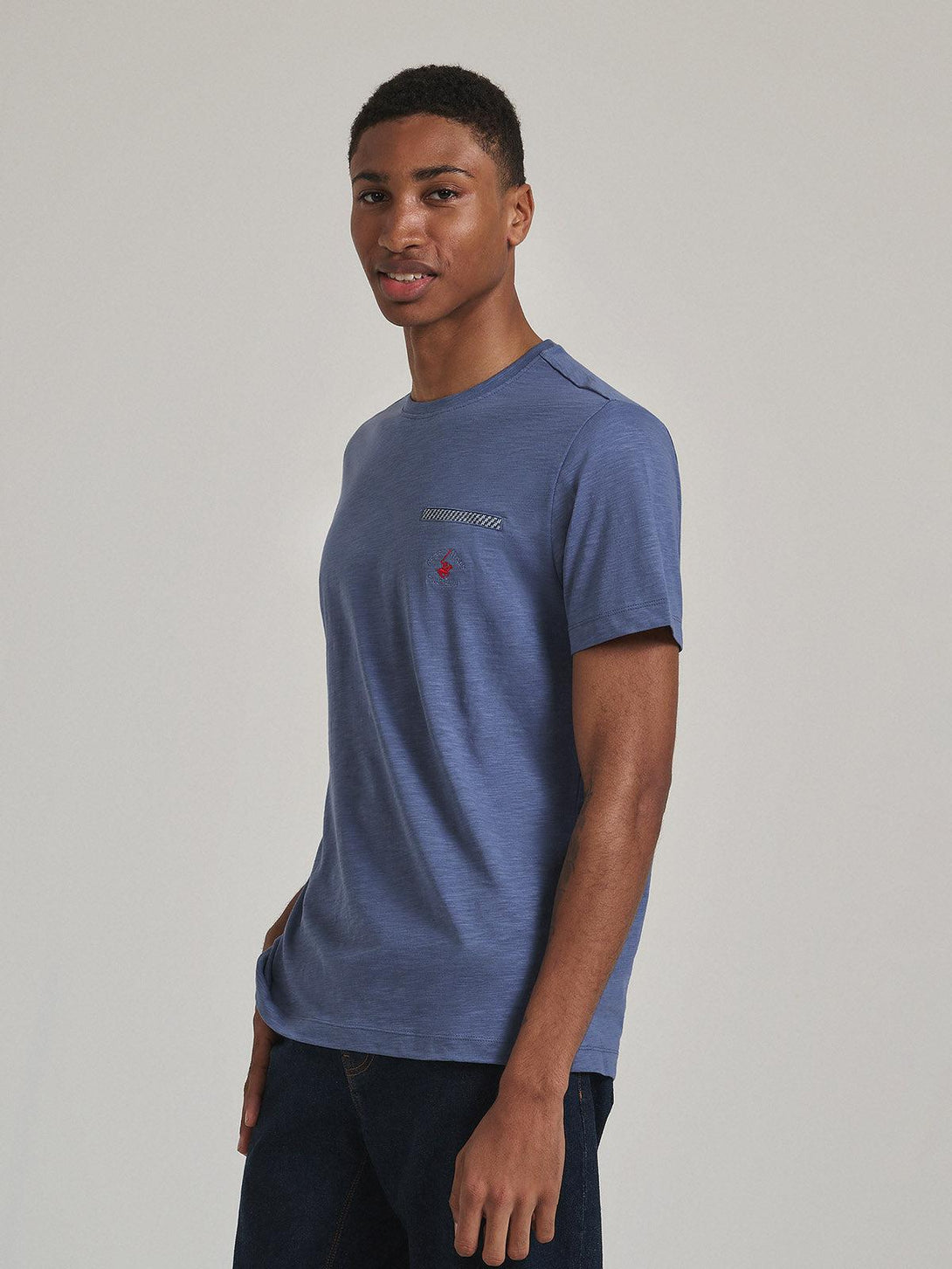 Beverly Hills Polo Club UK-FALSE POCKET T-SHIRT INDIGO