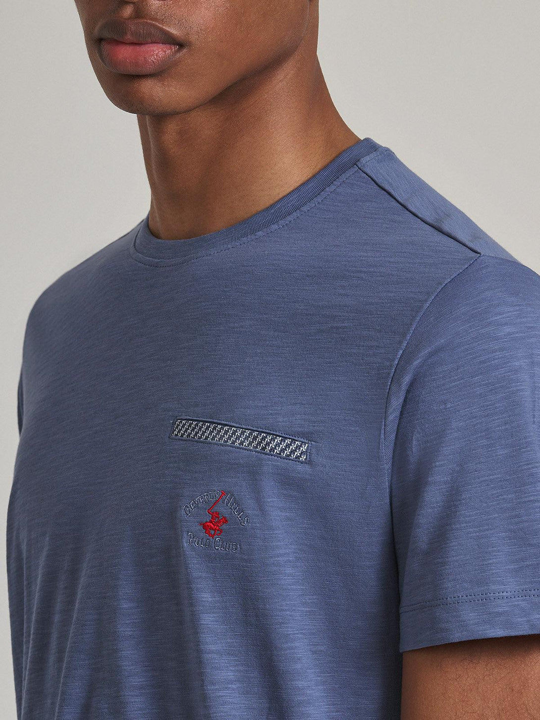 Beverly Hills Polo Club UK-FALSE POCKET T-SHIRT INDIGO