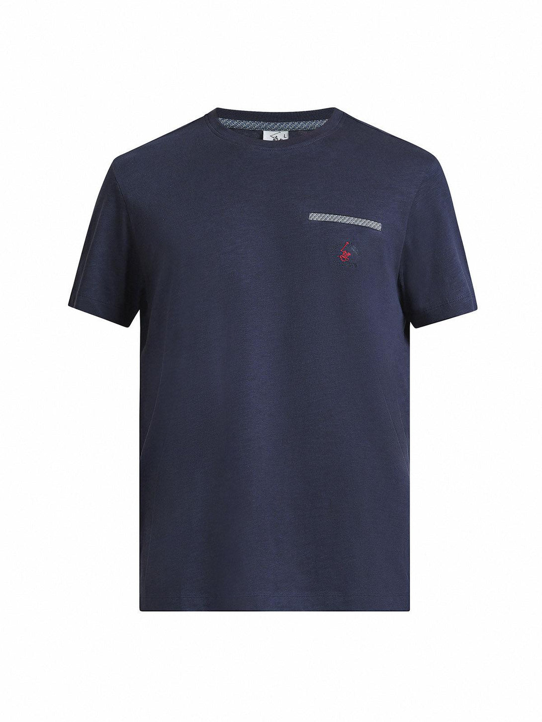 Beverly Hills Polo Club UK-FALSE POCKET T-SHIRT NAVY