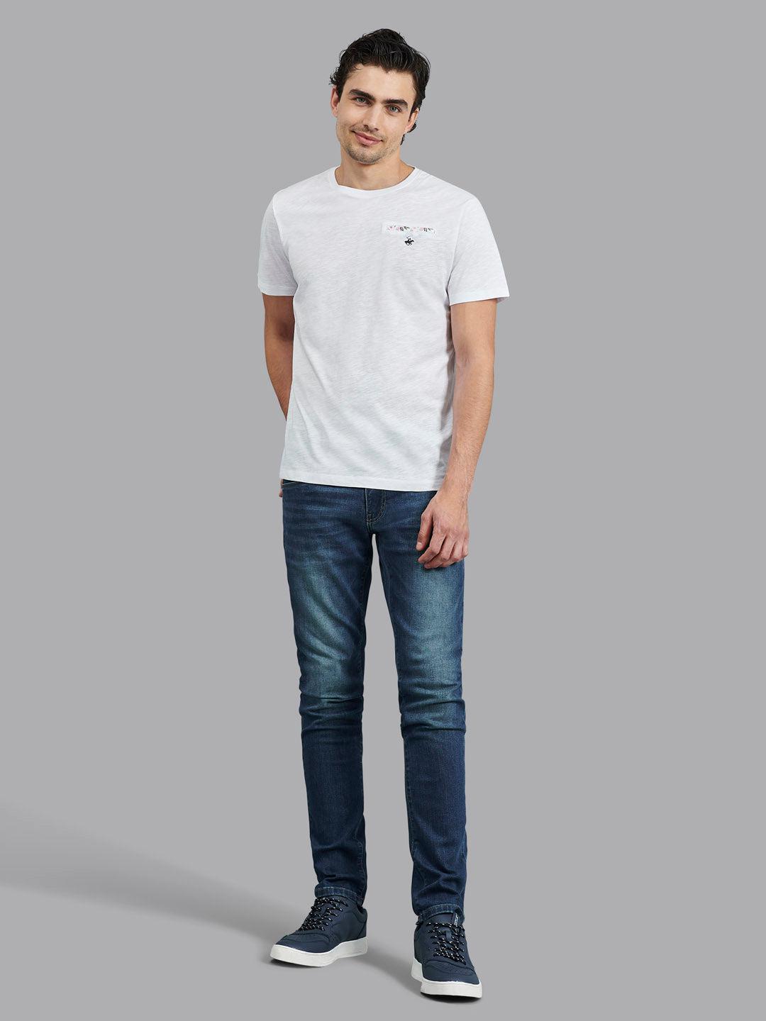 Beverly Hills Polo Club UK-FALSE POCKET T-SHIRT WHITE