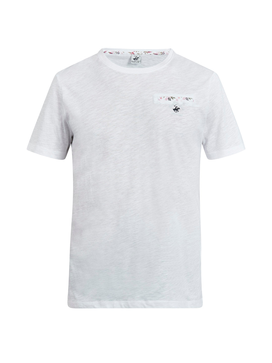 Beverly Hills Polo Club UK-FALSE POCKET T-SHIRT WHITE