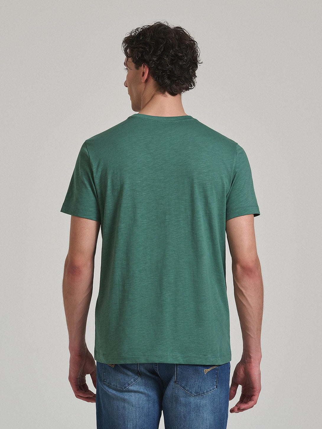 Beverly Hills Polo Club UK-FALSE POCKET T-SHIRT WOODLAND GREEN