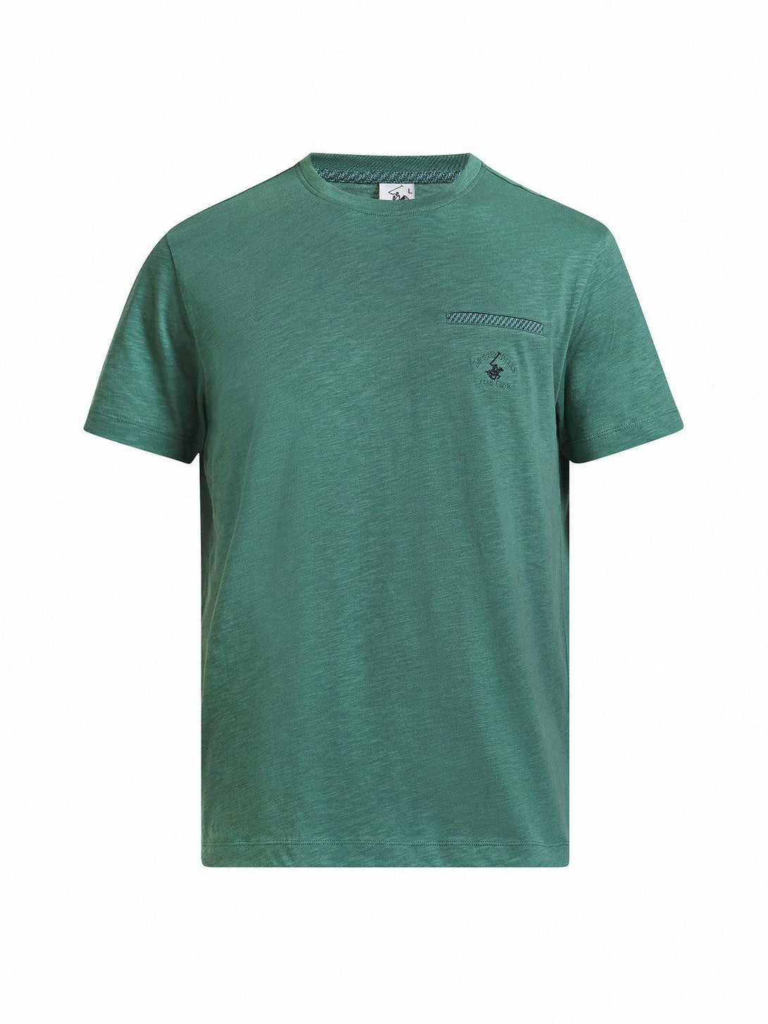 Beverly Hills Polo Club UK-FALSE POCKET T-SHIRT WOODLAND GREEN